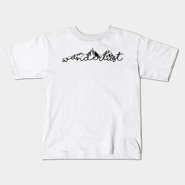 Wanderlust Kids T-Shirt by lolosenese